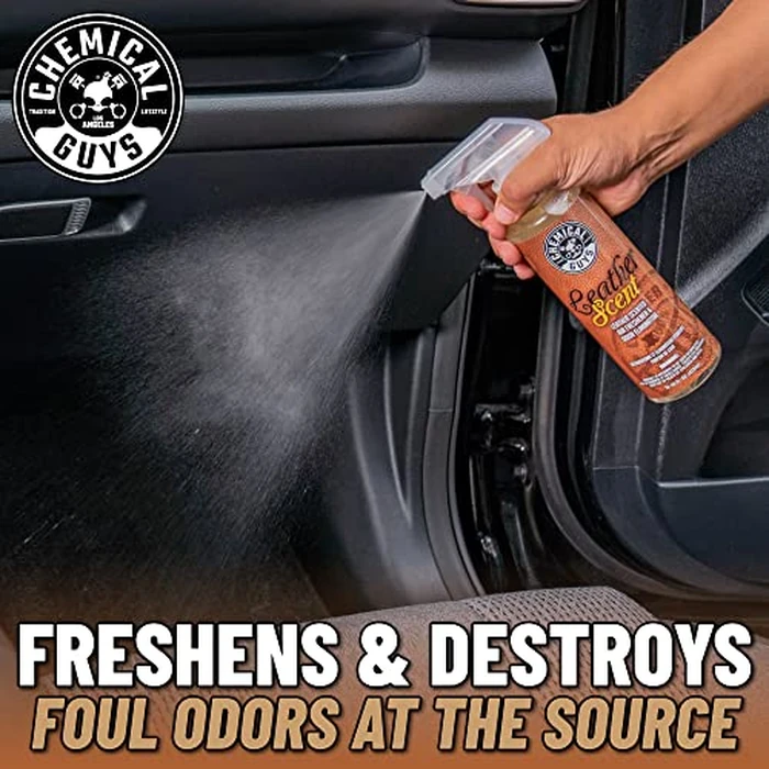 Chemical Guys AIR_300 New Car Scent and Leather Scent Combo Pack, Great for Cars, Trucks, SUVs, RVs & More, 16 fl oz (2 Items) by Chemical Guys - Image 5
