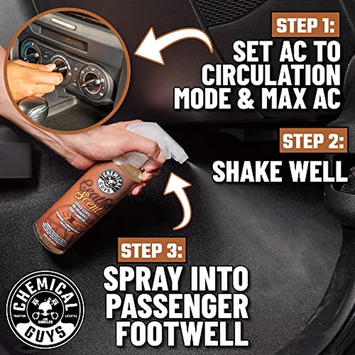 Chemical Guys AIR_300 New Car Scent and Leather Scent Combo Pack, Great for Cars, Trucks, SUVs, RVs & More, 16 fl oz (2 Items) by Chemical Guys - Image 7