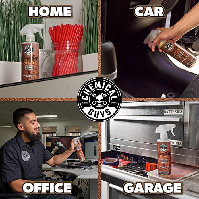 Chemical Guys AIR_300 New Car Scent and Leather Scent Combo Pack, Great for Cars, Trucks, SUVs, RVs & More, 16 fl oz (2 Items) by Chemical Guys - Image 8