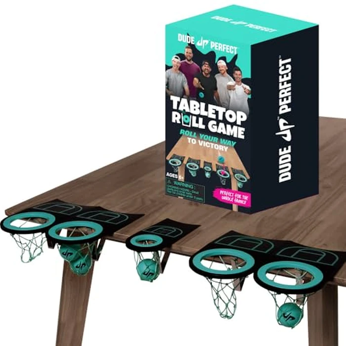 Dude Perfect Tabletop Roll, a Target Toss Game, for Kids and Adults, Great for Family and Friend Game Night, Perfect for a Gift and Parties, Ages 6+ by Dude Perfect - Image 1