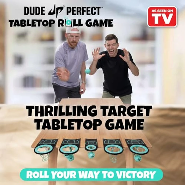 Dude Perfect Tabletop Roll, a Target Toss Game, for Kids and Adults, Great for Family and Friend Game Night, Perfect for a Gift and Parties, Ages 6+ by Dude Perfect - Image 2