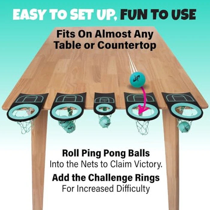 Dude Perfect Tabletop Roll, a Target Toss Game, for Kids and Adults, Great for Family and Friend Game Night, Perfect for a Gift and Parties, Ages 6+ by Dude Perfect - Image 3
