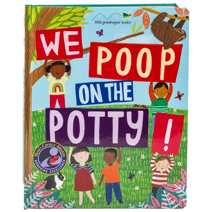 We Poop on the Potty!: Funny Potty Training Book for Toddlers | Mom's Choice Gold Award Winner | Teaches Bathroom Habits with Animals & Humor | Large Padded Board Book Gift for Boys & Girls by Little Grasshopper Books - Used - Acceptable condition