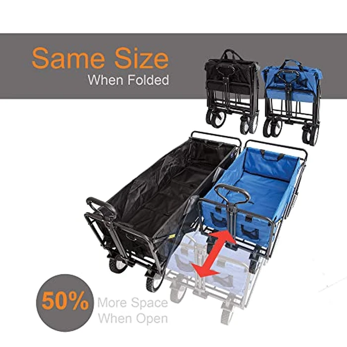 MacSports WTCX-100 Mac Sports Extended Wagon Bag & Storage, Long, Black by MacSports - Image 4