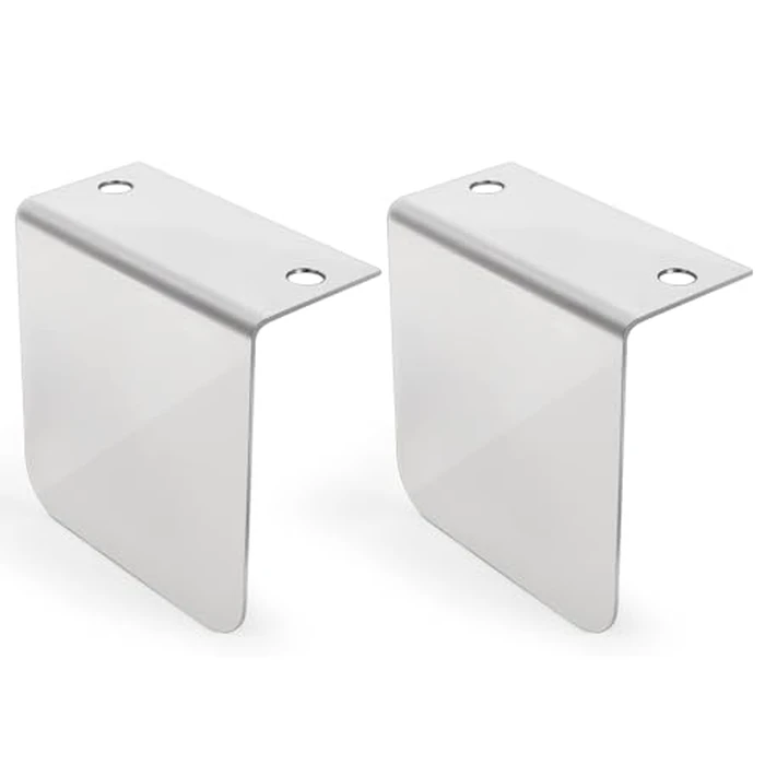 Numano（2pack） for 60788 Chrome L-Bracket Permit Decal Holder, Compatible with IFTA & DMV Class Stickers, for Truck and Car Parking Permit License Badge Mounting, 304 Stainless Steel by Numano - Used - Like New condition