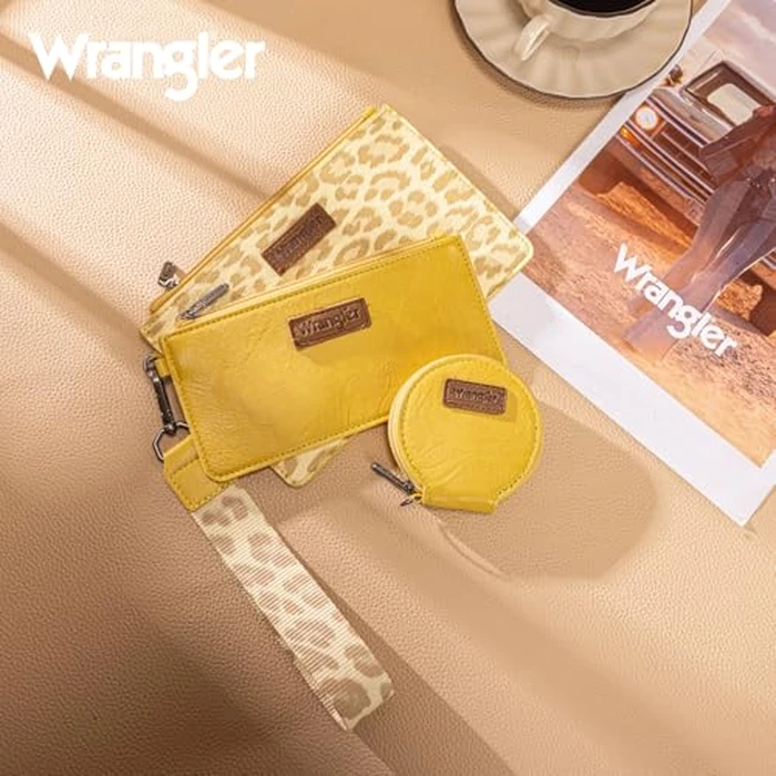 Montana West X Wrangler Wrist Wallets for Women Dual Pouch Wristlet Gifts for Women Travel Sports Outdoors Phone Wristlet Easy to Carry WG366-W114YL by Montana West - Image 8