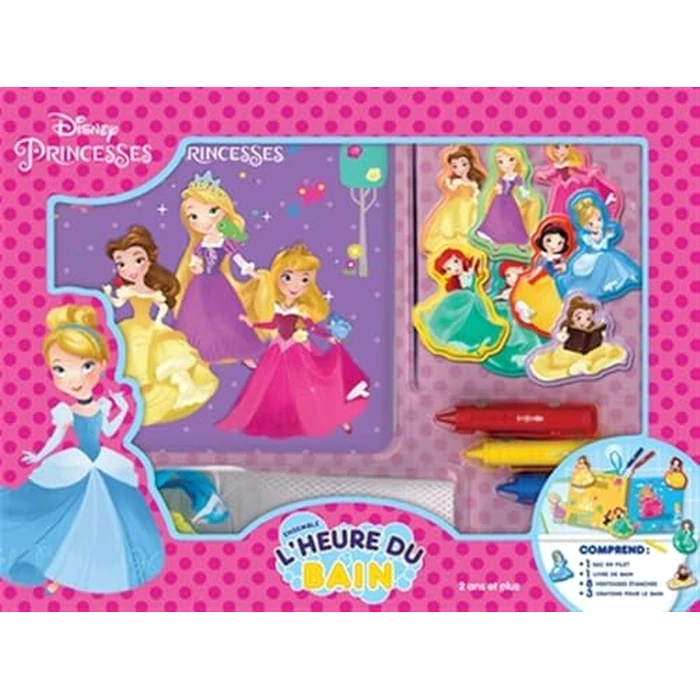 Disney Princesses - Ensemble l'heure du bain by Phidal Editions - Used - Like New condition