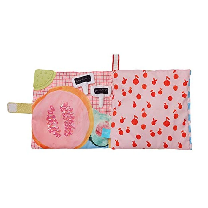 Manhattan Toy Mini-Apple Farm Soft Activity Crinkle Book for Baby & Toddler with Discovery Mirror and Textured Teether by Manhattan Toy - Image 3