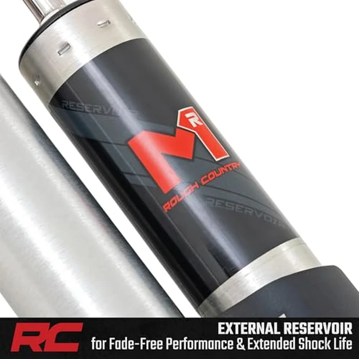 Rough Country M1R Monotube Rear Shocks with External Reservoir for Jeep Wrangler JL (2021-2024) & Wrangler Unlimited (2018-2025) w/4-6" Lift - 2-Pack by Rough Country - Image 8