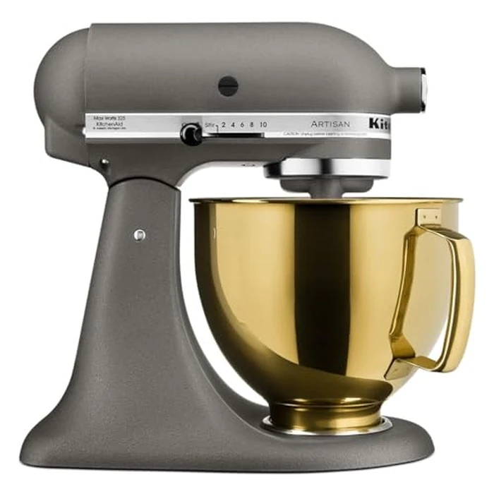 KitchenAid 5 Quart Stand Mixer Stainless Steel Bowl 4.5 or 5 Q Tilt Head Stand Mixer, KSM5SSBRG Radiant Gold by KitchenAid - Image 3