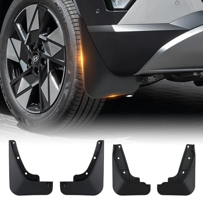 2026 Upgraded Kona Mud Flaps for 2024 2025 2026 Hyundai Kona Accessories,All Weather Kona Splash Guards,No-Drill Front&Rear 4PCS Kona Fender Set with Hardware(NO Fit 2024 N Line Model) by Sunsdrew - Image 1