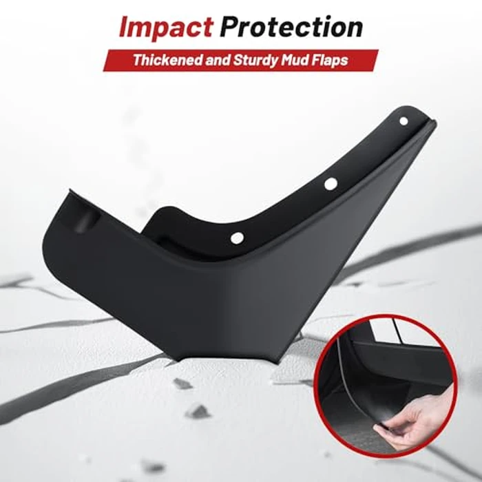 2026 Upgraded Kona Mud Flaps for 2024 2025 2026 Hyundai Kona Accessories,All Weather Kona Splash Guards,No-Drill Front&Rear 4PCS Kona Fender Set with Hardware(NO Fit 2024 N Line Model) by Sunsdrew - Image 5