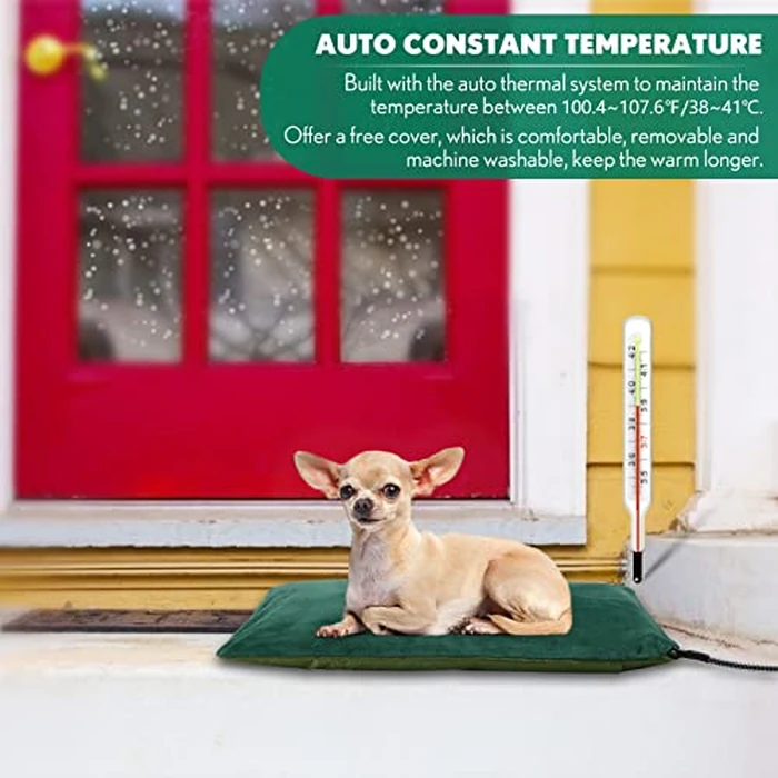 PETNF Outdoor Pet Heating Pads for Dog,Soft Electric Blanket Auto Temperature Control,Heated Mat for Dog House,Whelping Supply for Pregnant New Born Stray Feral Cat Puppy,Safe by PETNF - Image 3