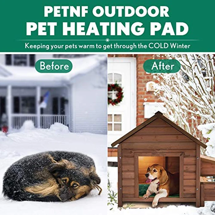 PETNF Outdoor Pet Heating Pads for Dog,Soft Electric Blanket Auto Temperature Control,Heated Mat for Dog House,Whelping Supply for Pregnant New Born Stray Feral Cat Puppy,Safe by PETNF - Image 4
