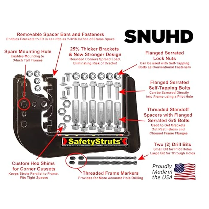 Mount-n-Lock SafetyStruts Heavy Duty RV Bumper Brackets (1SNUHD, Heavy Duty) by Mount-n-Lock - Image 2