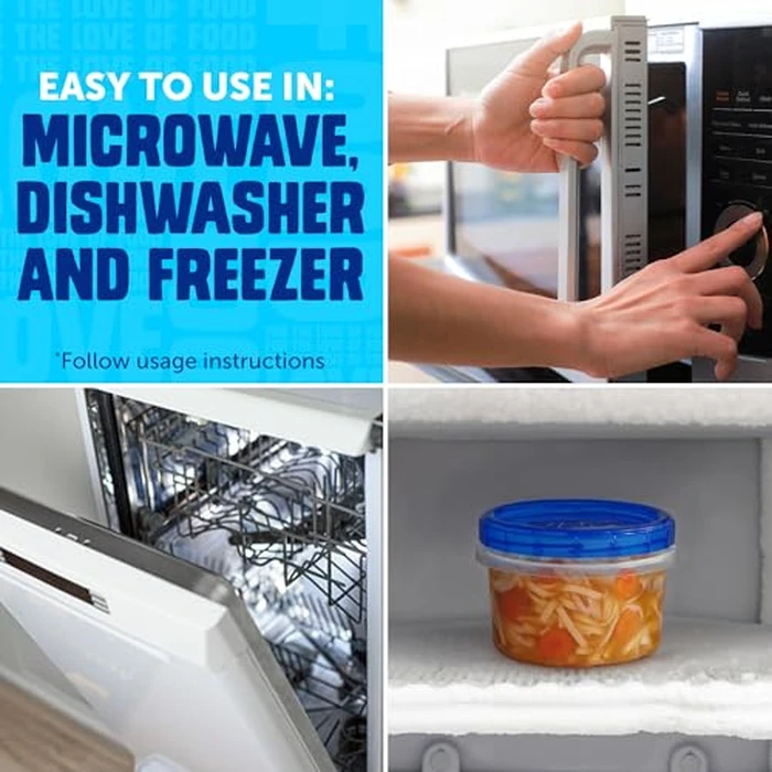 Ziploc Twist 'n Loc Food Storage Meal Prep Containers Variety Pack, 9 Count by Ziploc - Image 3