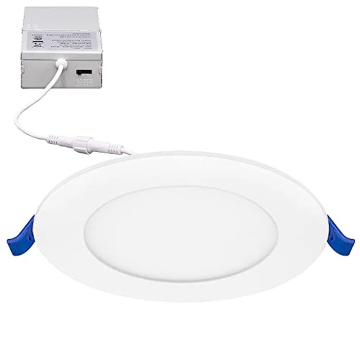 Maxxima 12 Pack 4 in. 5CCT Ultra Thin Recessed LED Downlight - 5 Color Temperature Selectable 2700K/3000K/3500K/4000K/5000K, 750 Lumens, Slim Canless, IC Rated, Dimmable Ceiling Light, J-Box Included by Maxxima - Image 2