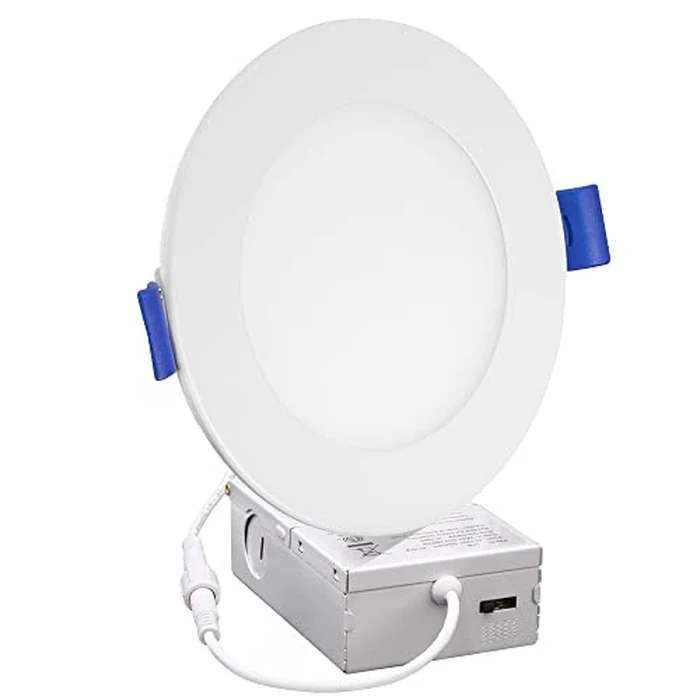 Maxxima 12 Pack 4 in. 5CCT Ultra Thin Recessed LED Downlight - 5 Color Temperature Selectable 2700K/3000K/3500K/4000K/5000K, 750 Lumens, Slim Canless, IC Rated, Dimmable Ceiling Light, J-Box Included by Maxxima - Image 7