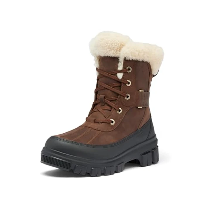SOREL Women's Tivoli V Parc Waterproof Boot - Tobacco, Black - 7.5 by Sorel - Used - Like New condition