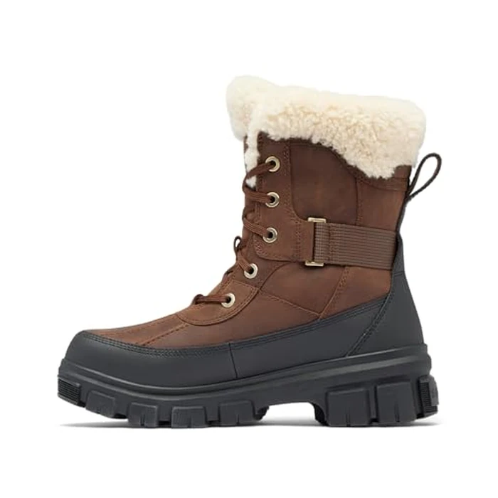 SOREL Women's Tivoli V Parc Waterproof Boot - Tobacco, Black - 7.5 by Sorel - Image 7