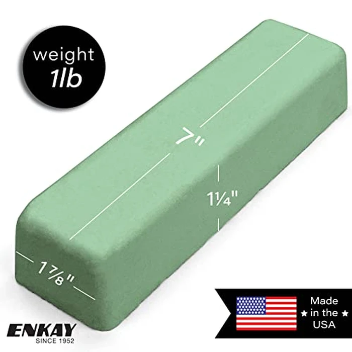ENKAY - Green Stainless Steel Polishing Compound, 1 Lb. (U.S. Made) by ENKAY - Image 2