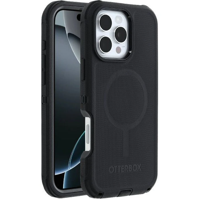 OtterBox Defender Series Pro Phone Case with MagSafe for iPhone 16 Pro Max - Black by OtterBox - Refurbished - Good condition - US$26.98