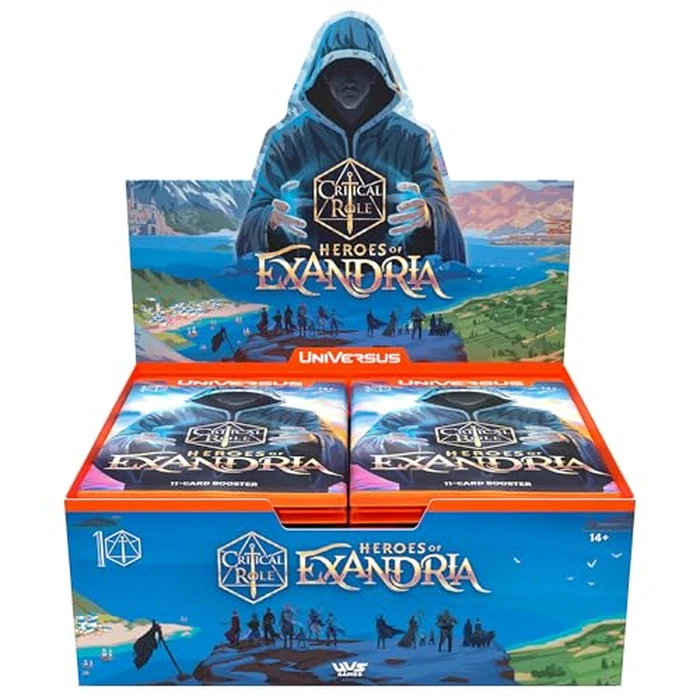 UniVersus: Critical Role: Heroes of Exandria - Booster Display - Includes 24 Booster Packs (11 Cards Ea), Deck-Building Card Game, Randomly Assorted by UniVersus - Used - Good condition
