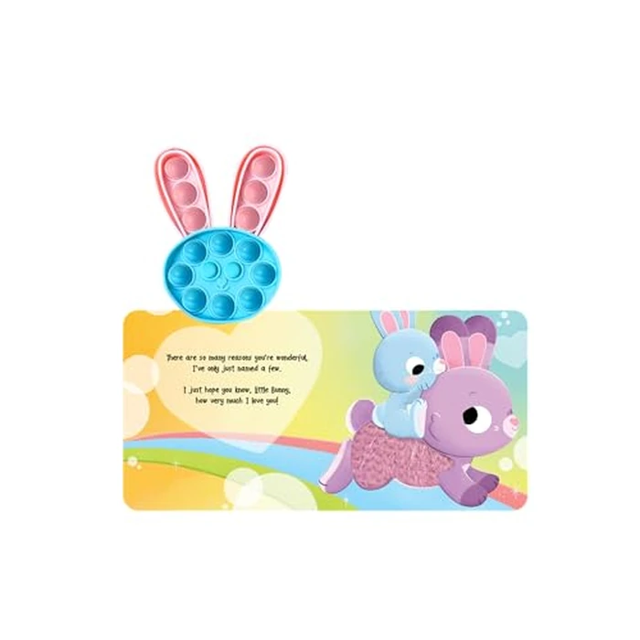Fidgimals Little Bunny Baby Book | Sensory Board Book with Pop It Character, Perfect Sensory Books for Toddlers I Baby Books I Your Sensory Fidget Friend by Little Hippo Books - Image 6