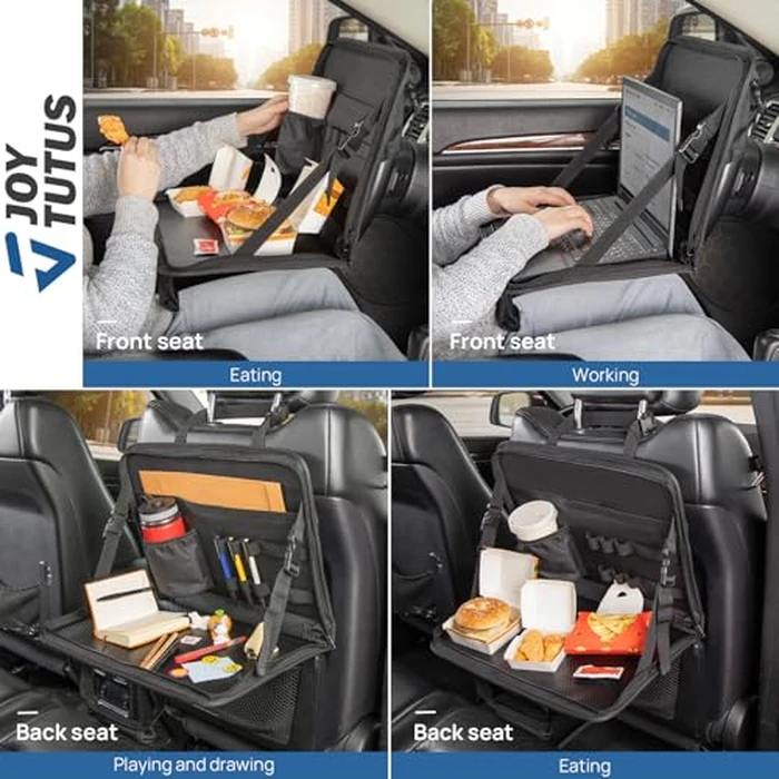 JOYTUTUS Multifunctional Car Eating/Laptop Steering Wheel Desk, Laptop Tablet Bag, Car Work Table for Dining Writing, Kids Car Organizer, Police, Commuters, Kids, Patent Pending by JOYTUTUS - Image 2