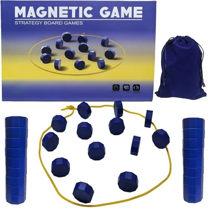FEELGUY Magnet Chess Game Magnet Game with String for Easter Basket Stuffers Family Games Night, Great Fun Puzzle Strategy Games for Family & Party, Camping Tops, Game Collections by FEELGUY - Used - Very Good condition - US$10.98