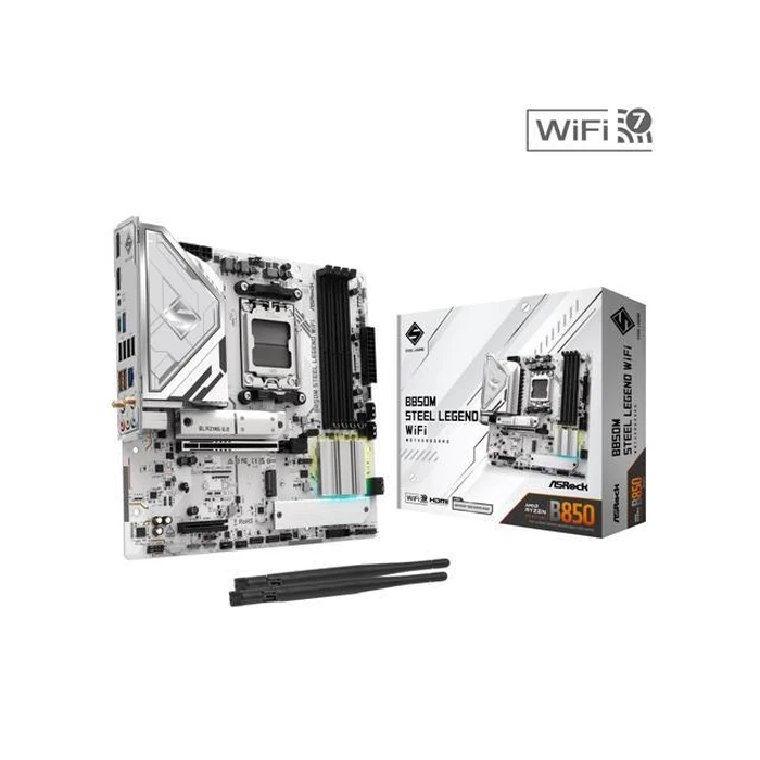 ASRock B850M STEEL LEGEND WIFI AM5 Micro ATX Motherboard by ASRock - Open Boxproduct Type condition - US$127.00