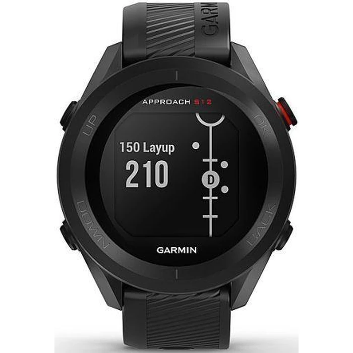 Garmin Approach S12 Golf Smartwatch - 125MB - 23mm - Black Polymer Case with Black Silicone Silicone Band by Garmin - Refurbished - Excellent condition - CA$293.98