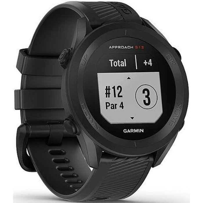 Garmin Approach S12 Golf Smartwatch - 125MB - 23mm - Black Polymer Case with Black Silicone Silicone Band by Garmin - Image 2