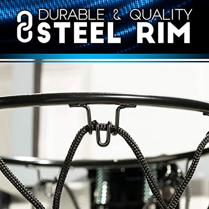 Franklin Sports Over The Door Mini Basketball Hoop - Pro Hoops Light Up Electronic Indoor Kids Hoop with Mini Basketball - Slam Dunk Approved Backboard - Bedroom + Office Mini Hoop + Ball - LED by Franklin Sports - Image 6