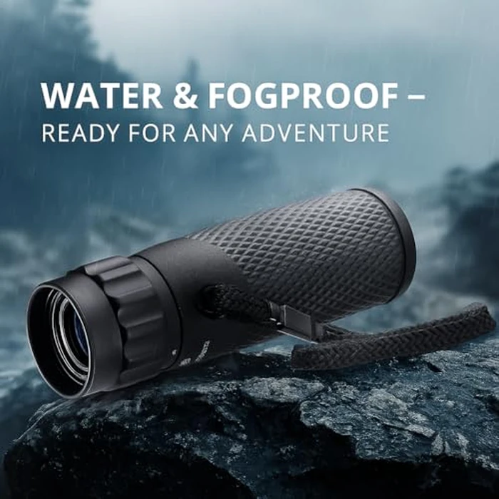 Barska 10x25 Blackhawk Waterproof Monocular - Compact, Fogproof, Multi-Coated Optics, Slip-Resistant Grip, Ideal for Birding, Hiking, Sports, Concerts & Outdoor Use by Barska - Image 6