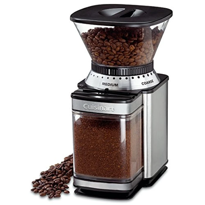 Cuisinart Coffee Grinder, Electric One-Touch Automatic Burr Coffee Grinder with 18-Position Grind Selector, Cup Size Selector for 4 - 18 Cups (DBM-8C) by Cuisinart - Used - Like New condition