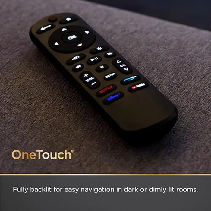 UltraPro OneTouch Universal Remote Control for Samsung TV, LG Universal Remote Control for Smart TV, Roku Remote Replacement, Vizio, Sony, Backlit, Black, 83758 by UltraPro - Image 4