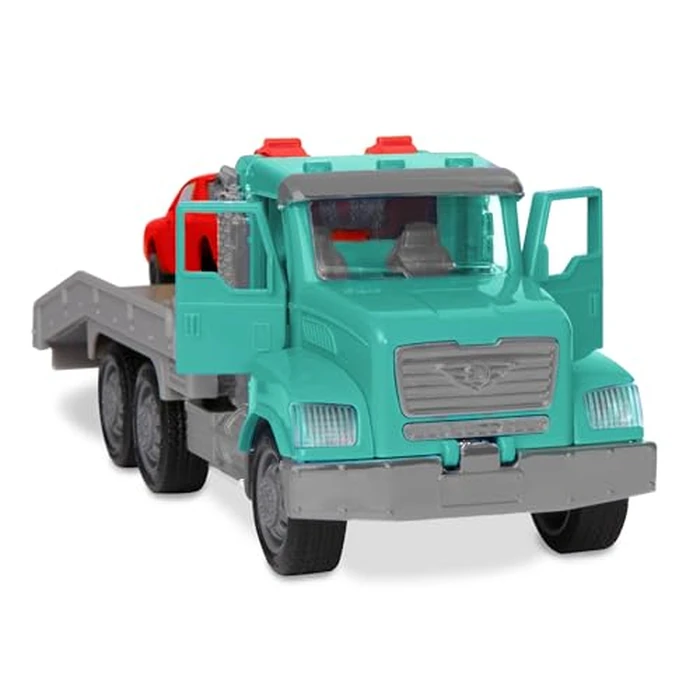 Driven by Battat - R/C Toy Tow Truck with Toy Car - Remote Control Toy Truck for Kids - Lights & Sounds Toy Vehicle - Construction Toy - 3 Years + - RC Tow Truck, 7 inches by Driven by Battat - Image 3