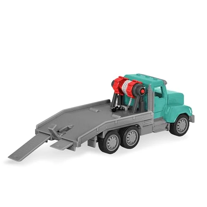 Driven by Battat - R/C Toy Tow Truck with Toy Car - Remote Control Toy Truck for Kids - Lights & Sounds Toy Vehicle - Construction Toy - 3 Years + - RC Tow Truck, 7 inches by Driven by Battat - Image 4