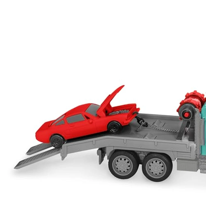 Driven by Battat - R/C Toy Tow Truck with Toy Car - Remote Control Toy Truck for Kids - Lights & Sounds Toy Vehicle - Construction Toy - 3 Years + - RC Tow Truck, 7 inches by Driven by Battat - Image 6