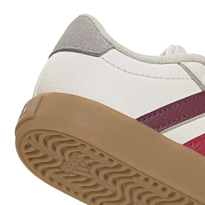 adidas Unisex-Baby VL Court 3.0, White/Collegiate Burgundy/Wonder Alumina, 4 by adidas - Image 6