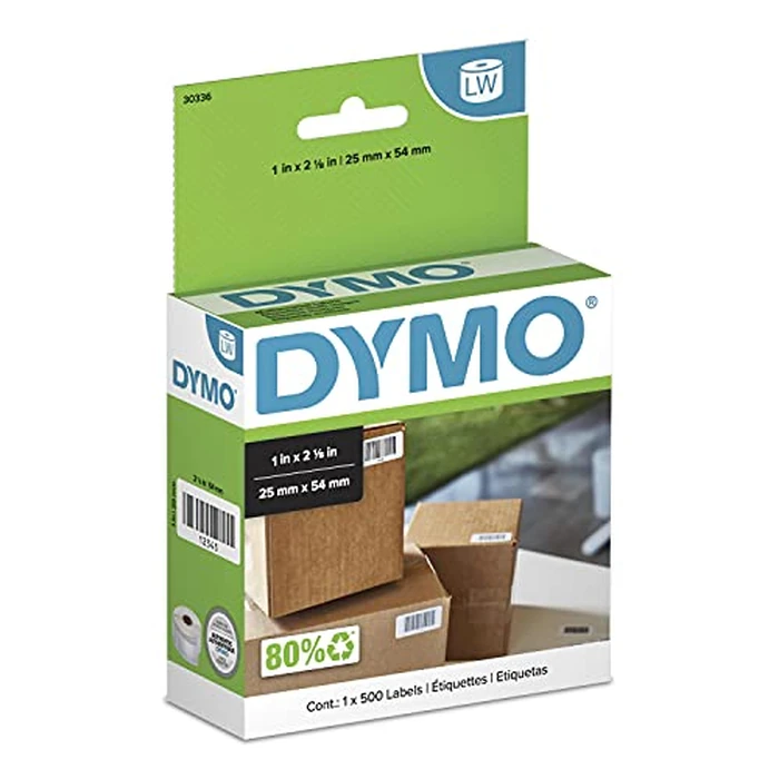 DYMO Authentic LW Multi-Purpose Labels DYMO Labels for LabelWriter Printers Great for Barcodes 1" x 2-1/8" 1 Roll of 500 by DYMO - Used - Like New condition - US$9.43