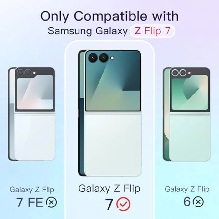 JETech Magnetic Case for Samsung Galaxy Z Flip 7 2025 Compatible with MagSafe, Non-Yellowing Transparent Hard PC Protective Phone Cover, Anti-Scratch (Clear) by JETech - Image 2