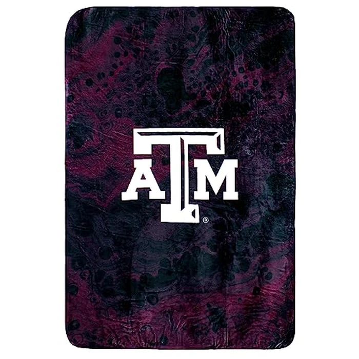 College Covers Everything Comfy Texas A&M Aggies Color Swept Soft Throw Blanket, 30" x 40" by College Covers - Used - Like New condition - US$11.94
