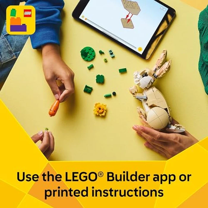 LEGO Creator 3 in 1 Cute Bunny Toy - Building Toy for Girls and Boys, Ages 8+ - Gift for Birthdays - W/ 3 Build Options, Bunny, Seal, or Llama - 31162 by LEGO - Image 6