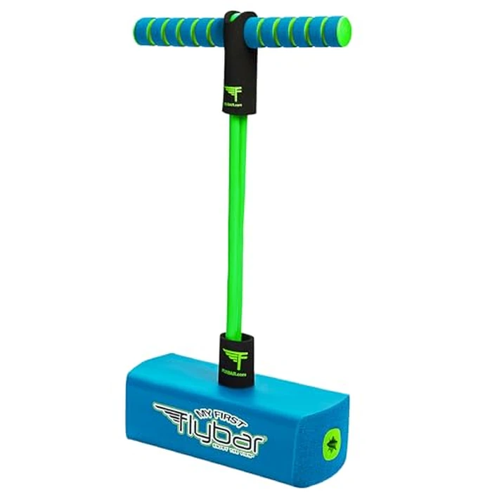 Flybar My First Foam Pogo Jumper for Kids Fun and Safe Pogo Stick, Durable Foam and Bungee Jumper for Ages 3 and up Toddler Toys, Supports up to 250lbs (Blue) by Flybar - Used - Acceptable condition - US$10.90