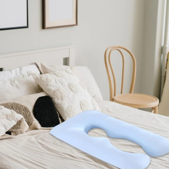 Vanzack Pregnancy Pillow Cover U Shaped Cotton Case with Zipper for Pregnant Women Belly Support and Sleeping Comfort by VANZACK - Image 2