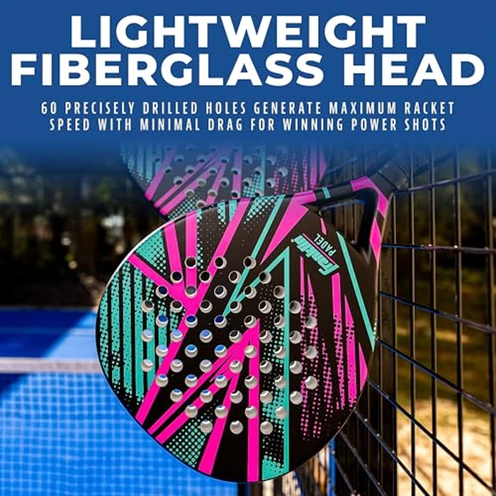Franklin Sports - Axel Padel Racket Package - Fiberglass Padel Rackets with Foam Core - 365g Premium Performance by Franklin Sports - Image 5