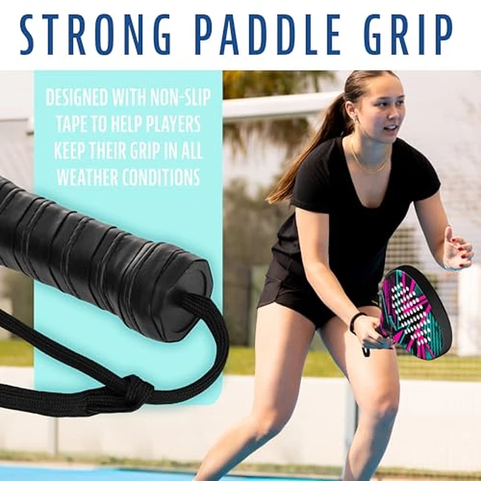 Franklin Sports - Axel Padel Racket Package - Fiberglass Padel Rackets with Foam Core - 365g Premium Performance by Franklin Sports - Image 7