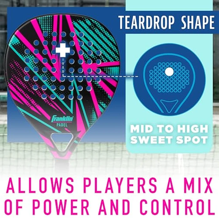 Franklin Sports - Axel Padel Racket Package - Fiberglass Padel Rackets with Foam Core - 365g Premium Performance by Franklin Sports - Image 8
